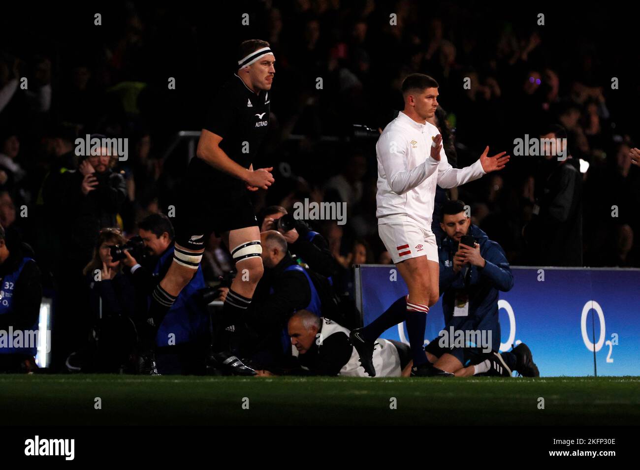 Rugby Union - International - England v New Zealand - Twickenham Stadium, London, Britain - November 19, 2022 England's Owen Farrell walks out before the match Action Images via Reuters/Andrew Couldridge Stock Photo