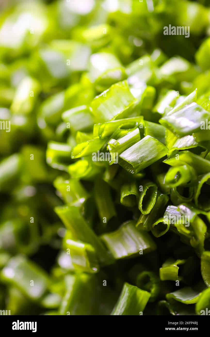 Green onions sliced hi-res stock photography and images - Alamy