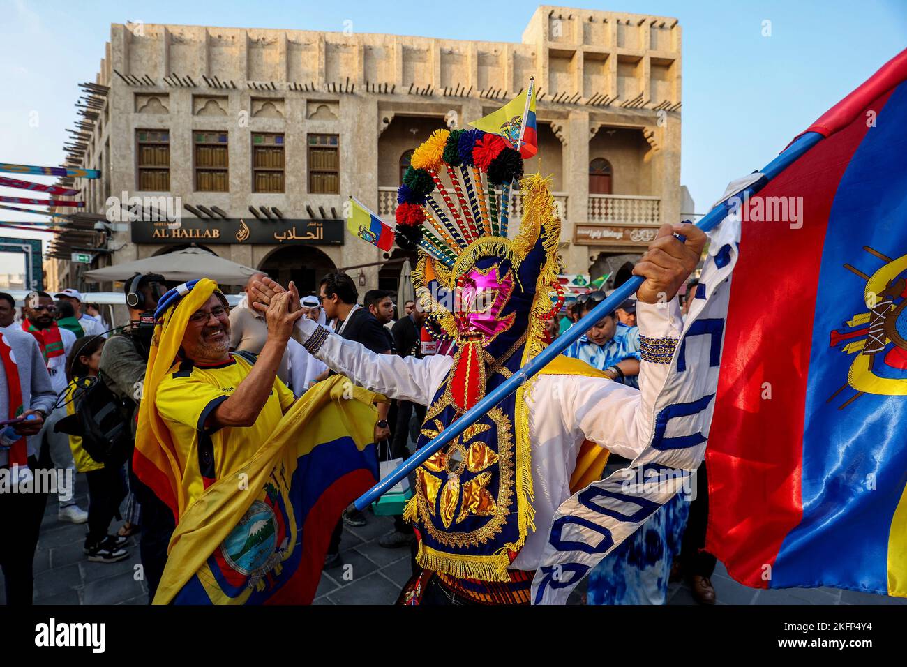 Doha, Qatar on November 19, 2022. More and more fans from different parts of the world can be