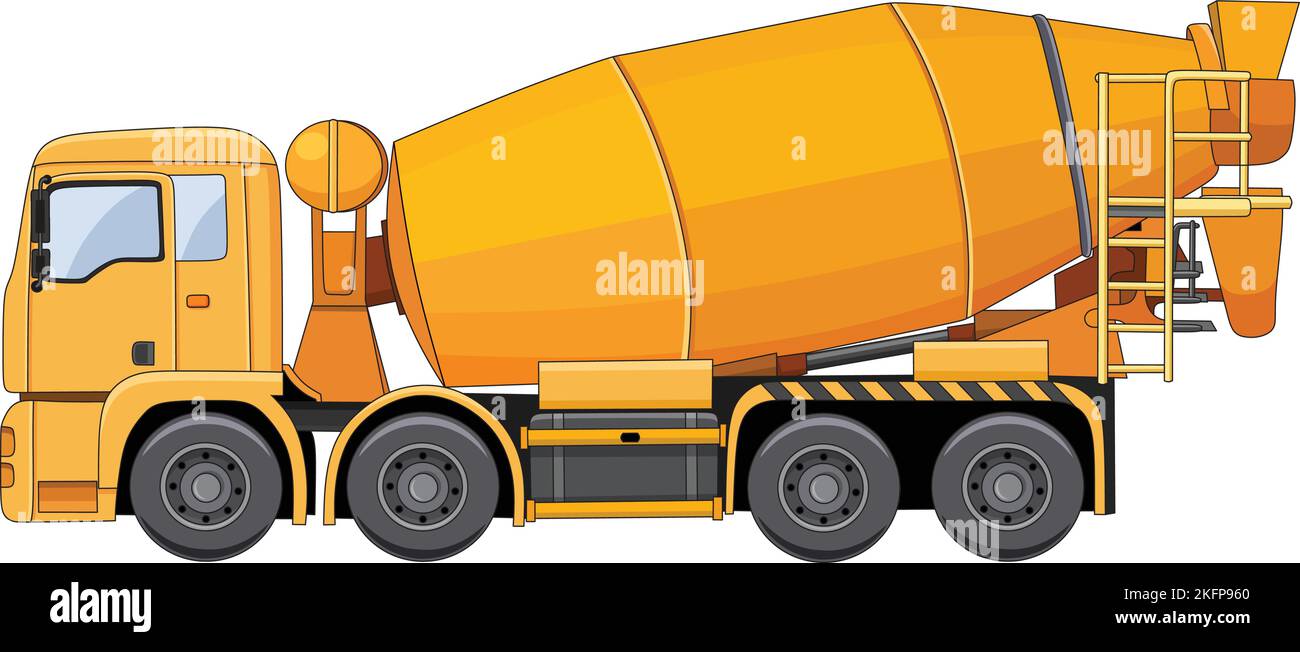 Cement mixer truck vector illustration Stock Vector Image & Art Alamy