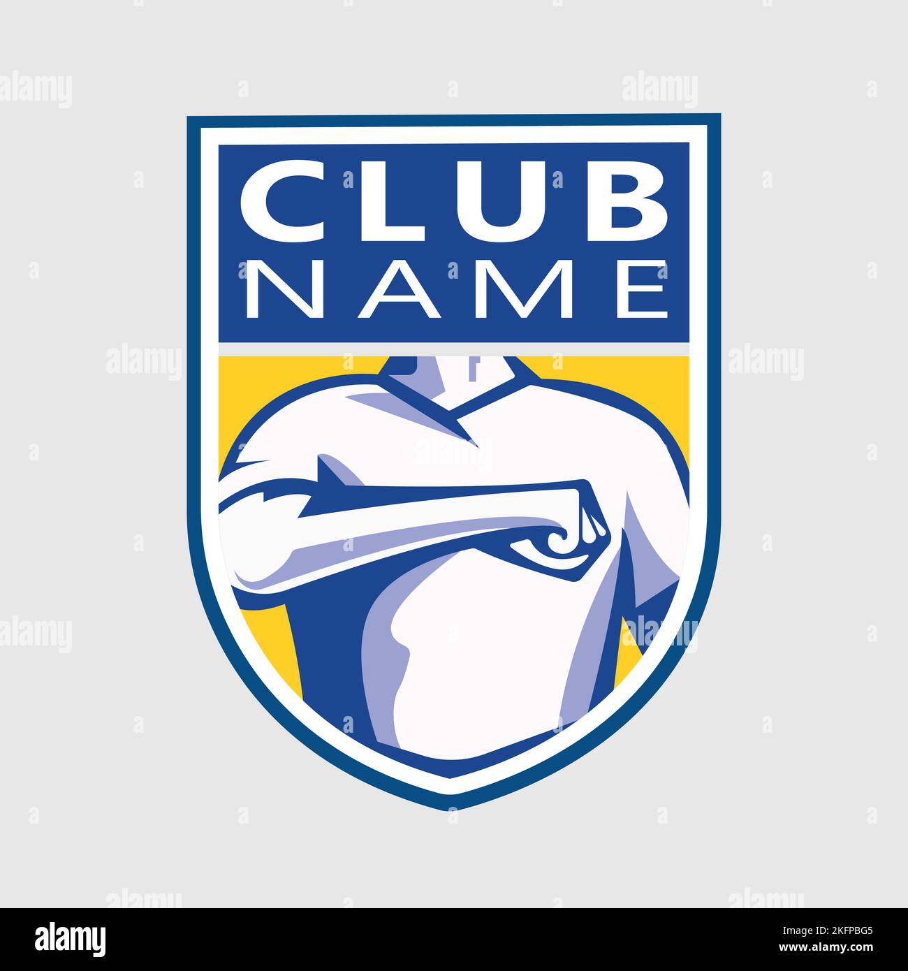 A Logo Of A Soccer Team With A Name Text Placeholder Stock Vector Image