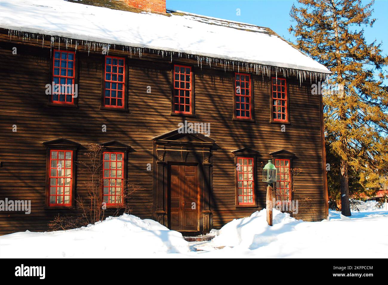 The Ashley House in Deerfield, Massachusetts, once served as the town's