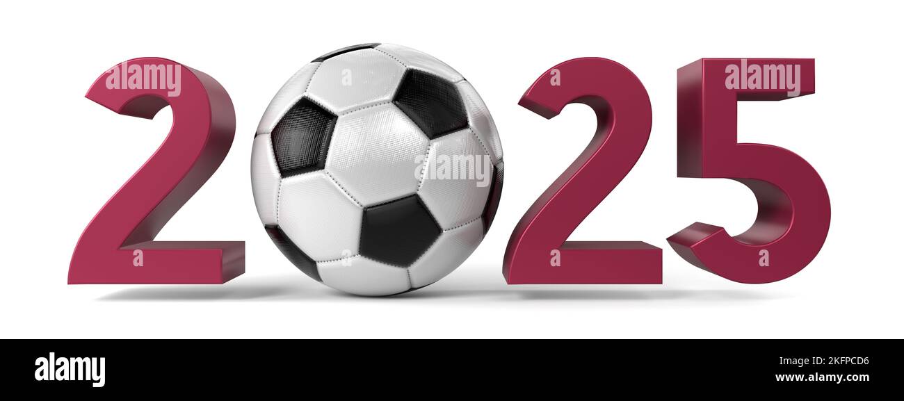 2025 soccer tournament concept 3D illustration Stock Photo Alamy
