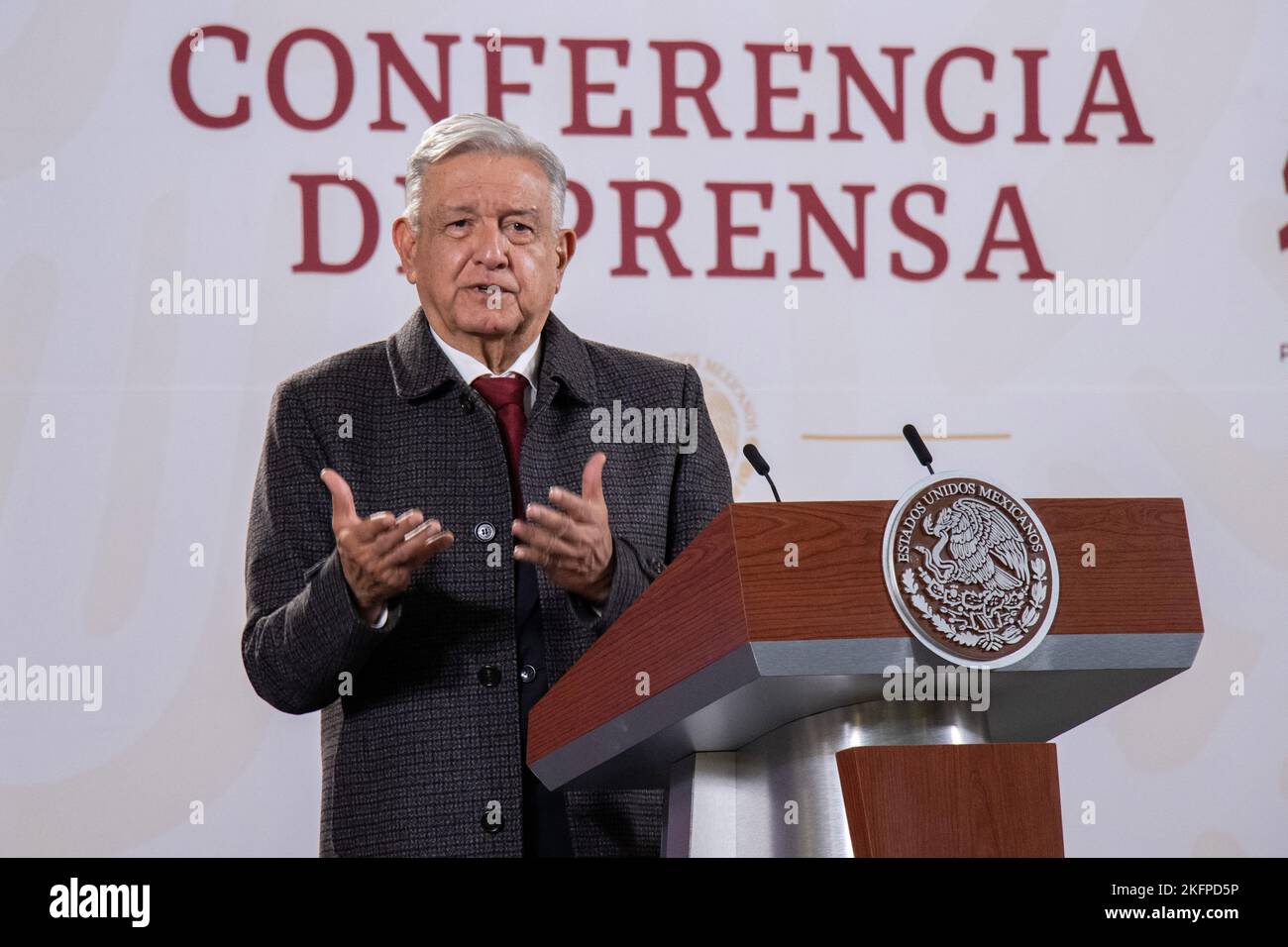 Andrs Manuel Lpez Obrador Non Exclusive: November 18, 2022, Mexico City, Mexico: Mexico’s