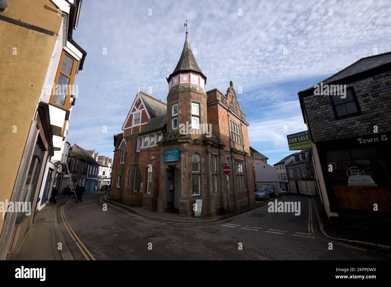 St Column Cornwall UK 11 19 2022 Town Centre Stock Photo