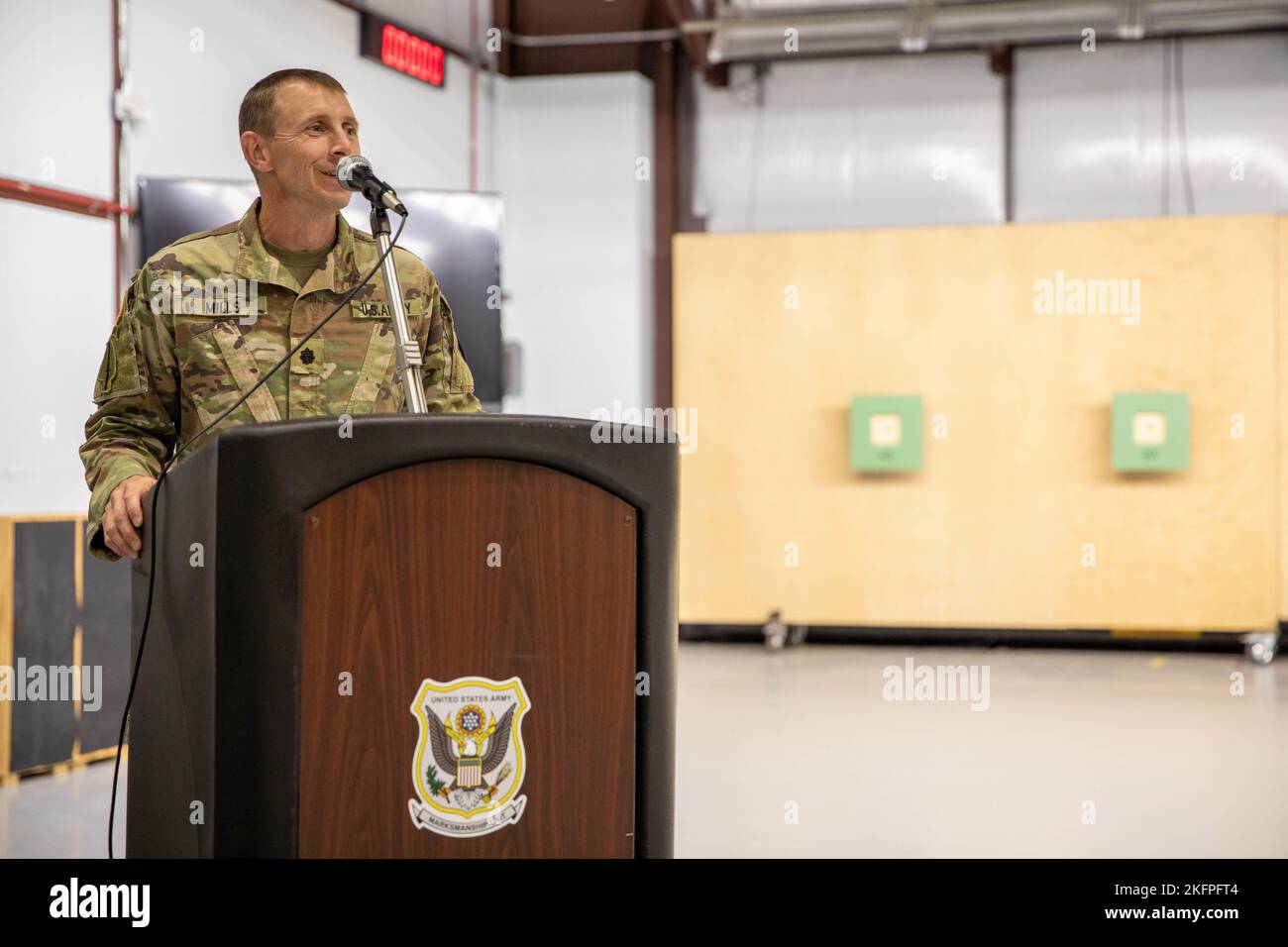 Lt. Col. Casey Mills, commander for the U.S. Army Marksmanship Unit