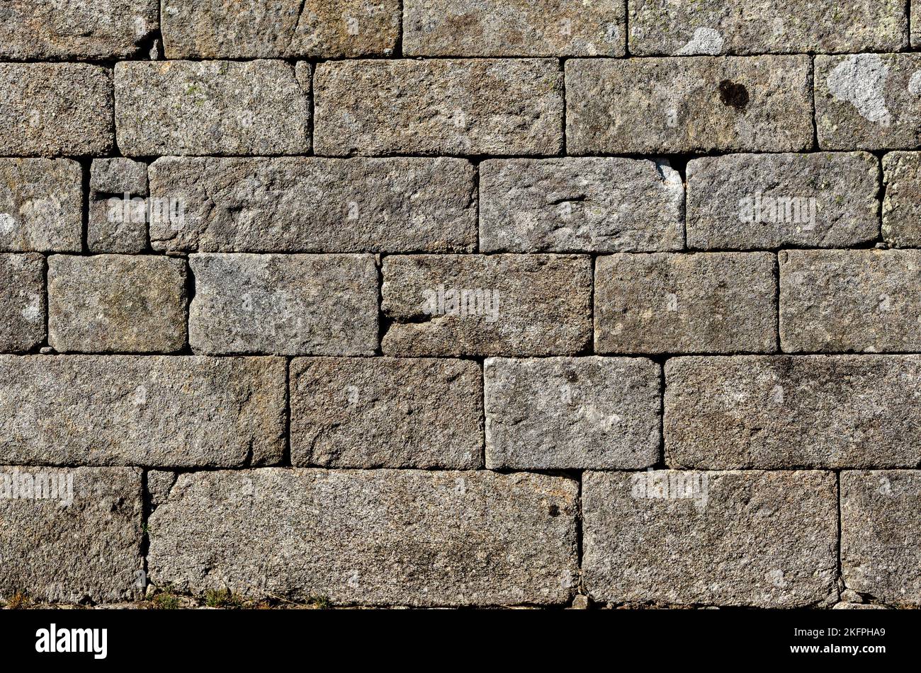 old wall of ashlar masonry Stock Photo - Alamy
