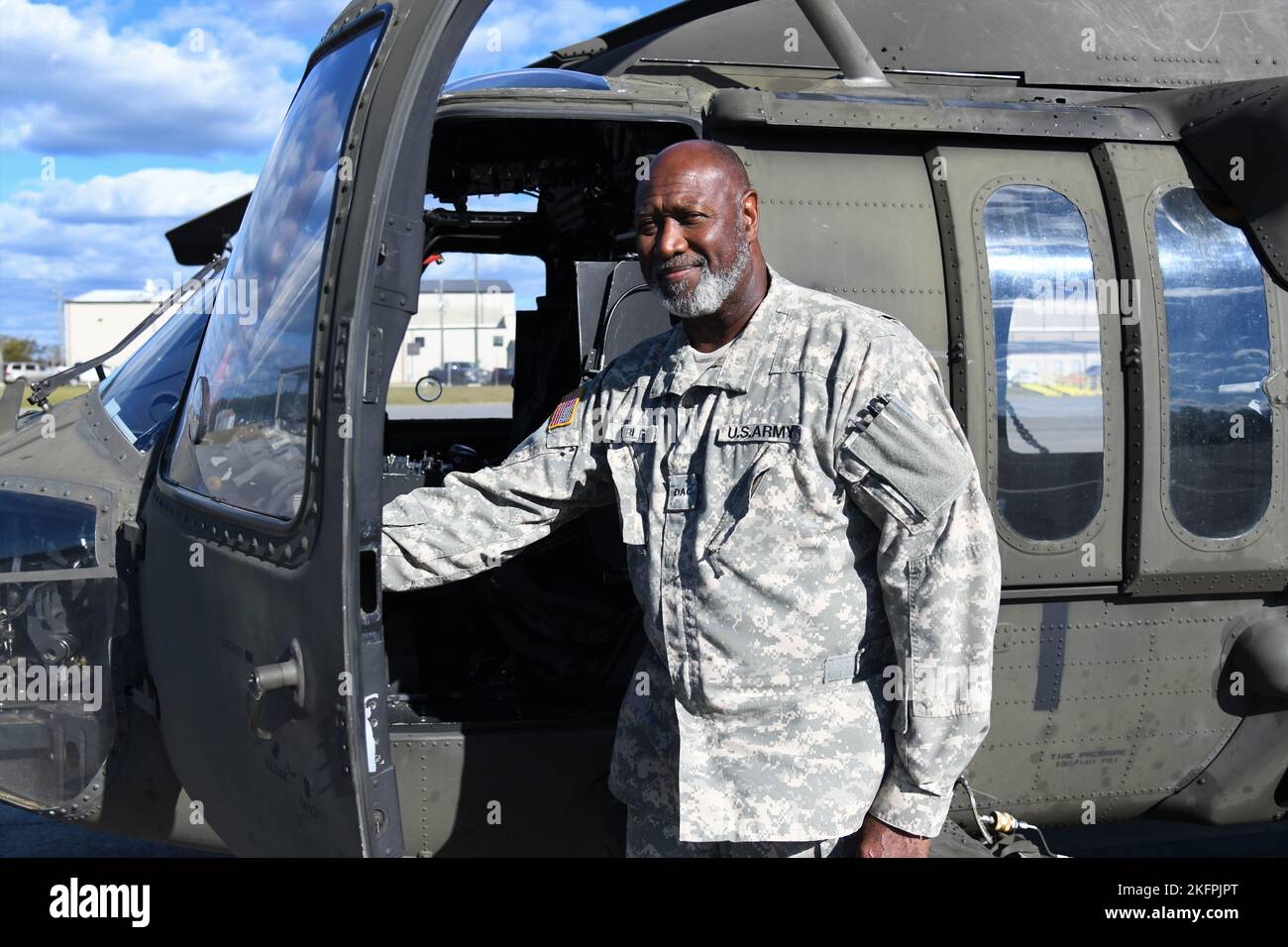 Jaime Ambler, a civilian UH60 Black Hawk helicopter standardization