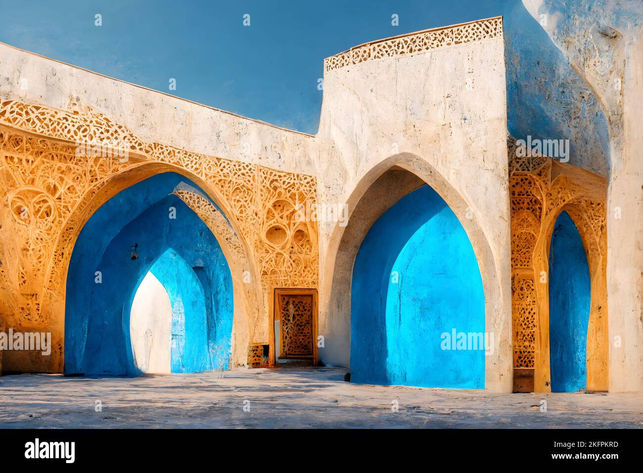 An illustrated 3D rendered design of colorful buildings representing