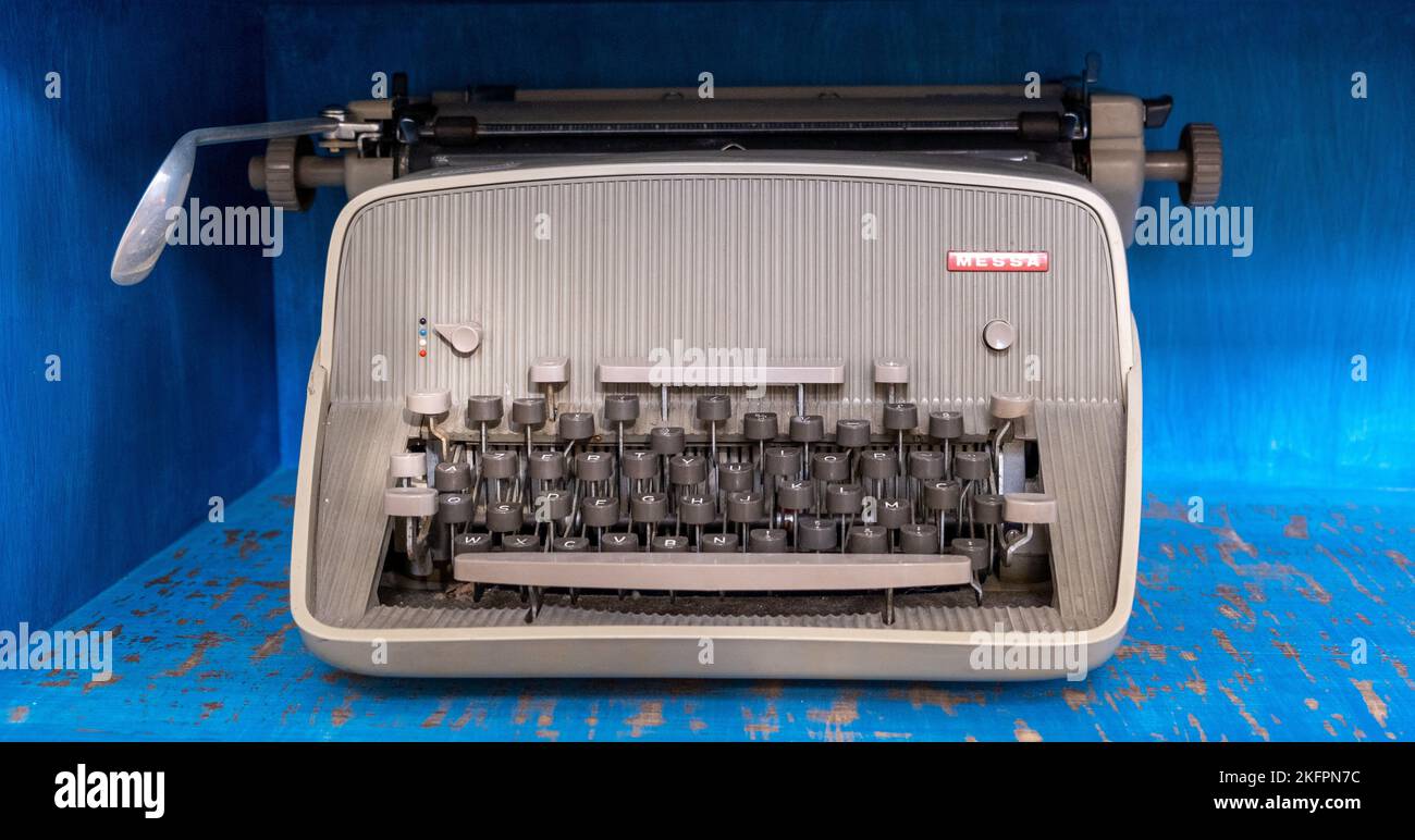 Messa M8 Typewriter manufactured in the year 1966 Stock Photo