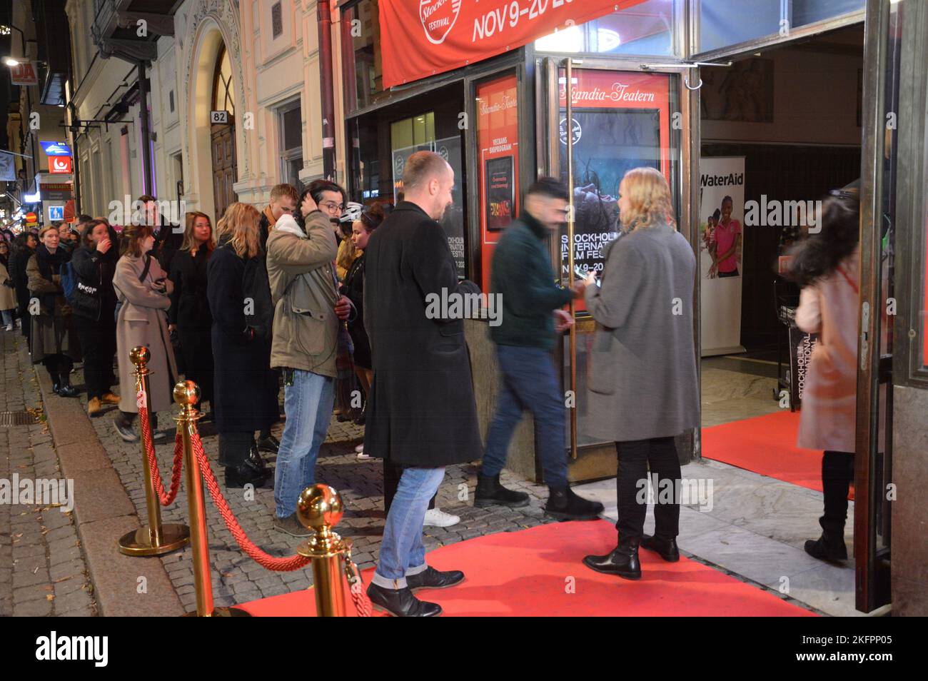 Stockholm, Sweden - November 2022 - Stockholm International Film Festival - Skandia-Teatern at Drottningatan. (Photo by Markku Rainer Peltonen) Stock Photo