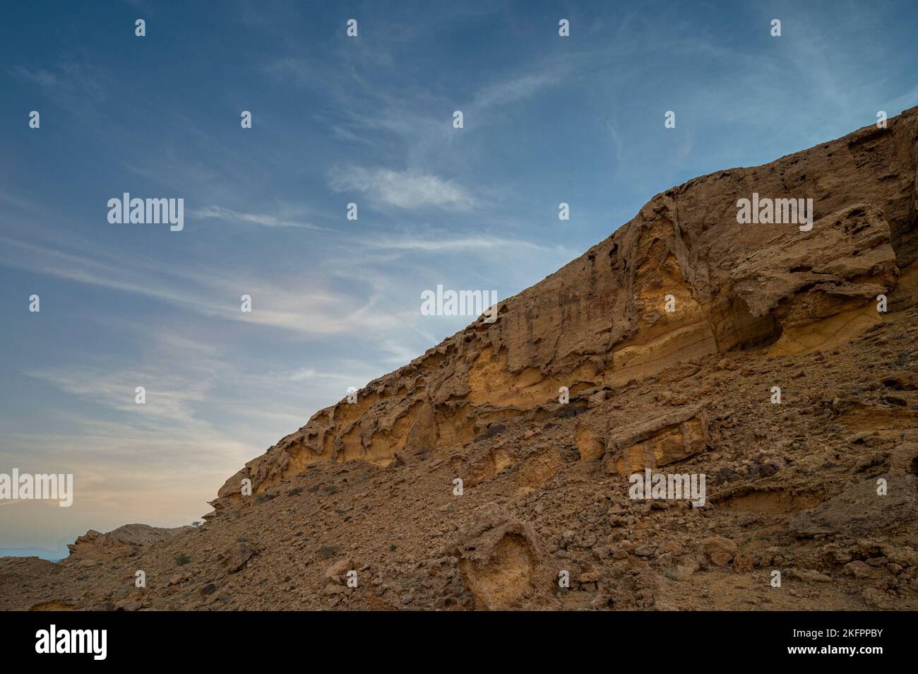 A view of the rocky hills and the blue sky Stock Photo - Alamy