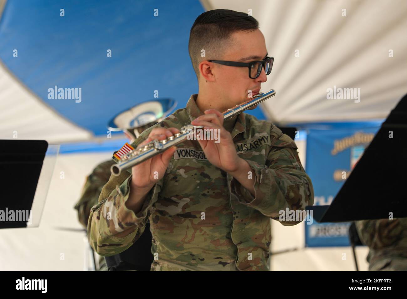 U.S. Army Sgt. Erec Vonseggern, 1st Infantry Division Band, 1st