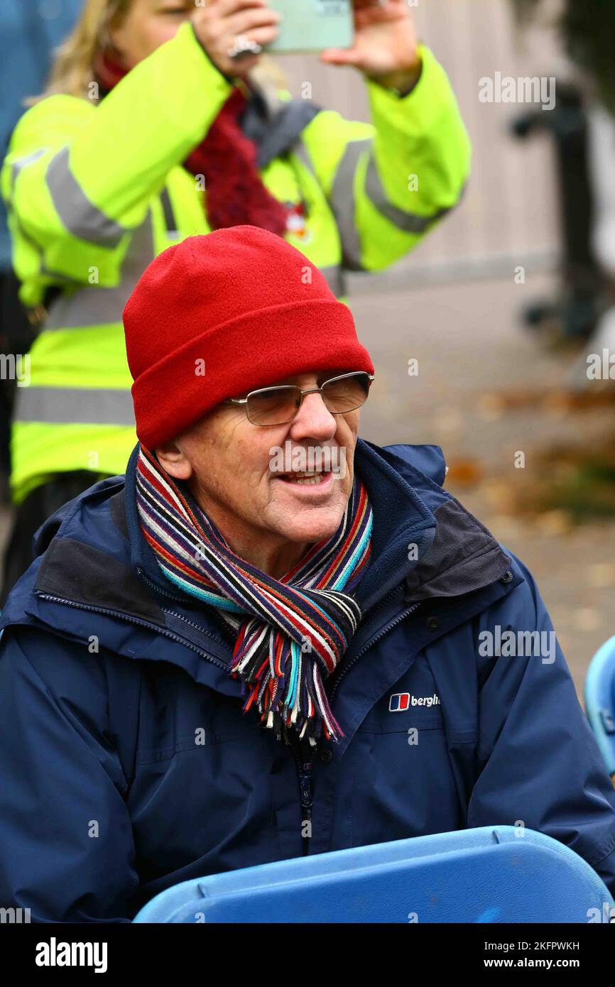 Carmarthen town Christmas light switch on Stock Photo Alamy