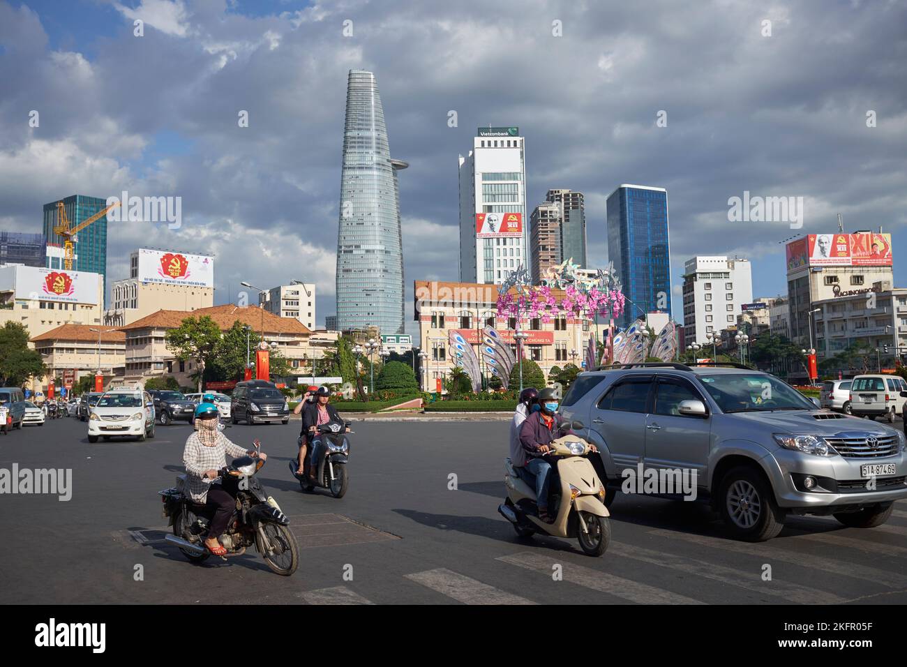 Traffic Downtown Ho Chi Minh City Vietnam Stock Photo Alamy