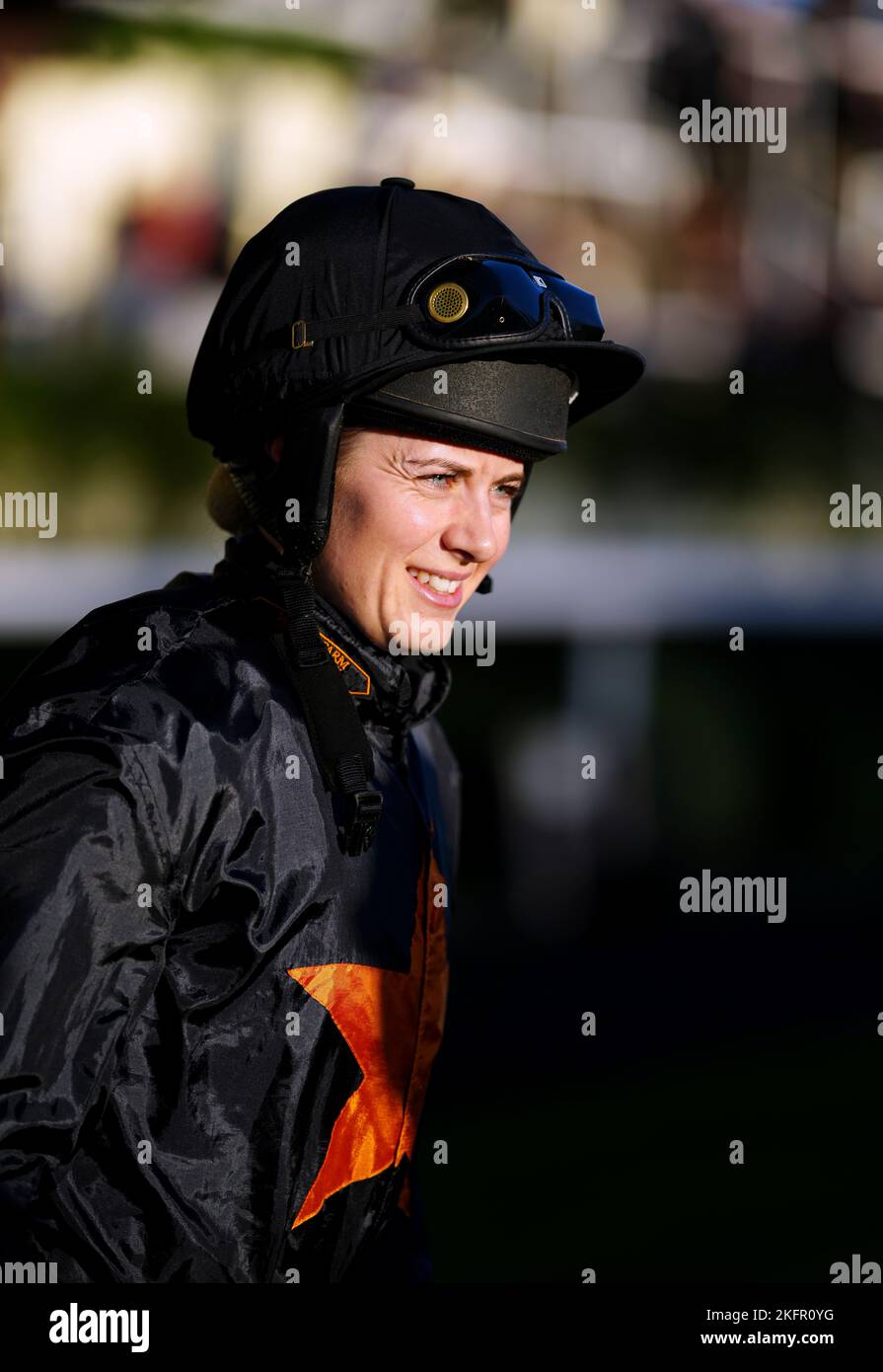 Bridget Andrews, jockey on November Racing Weekend Saturday at Ascot ...
