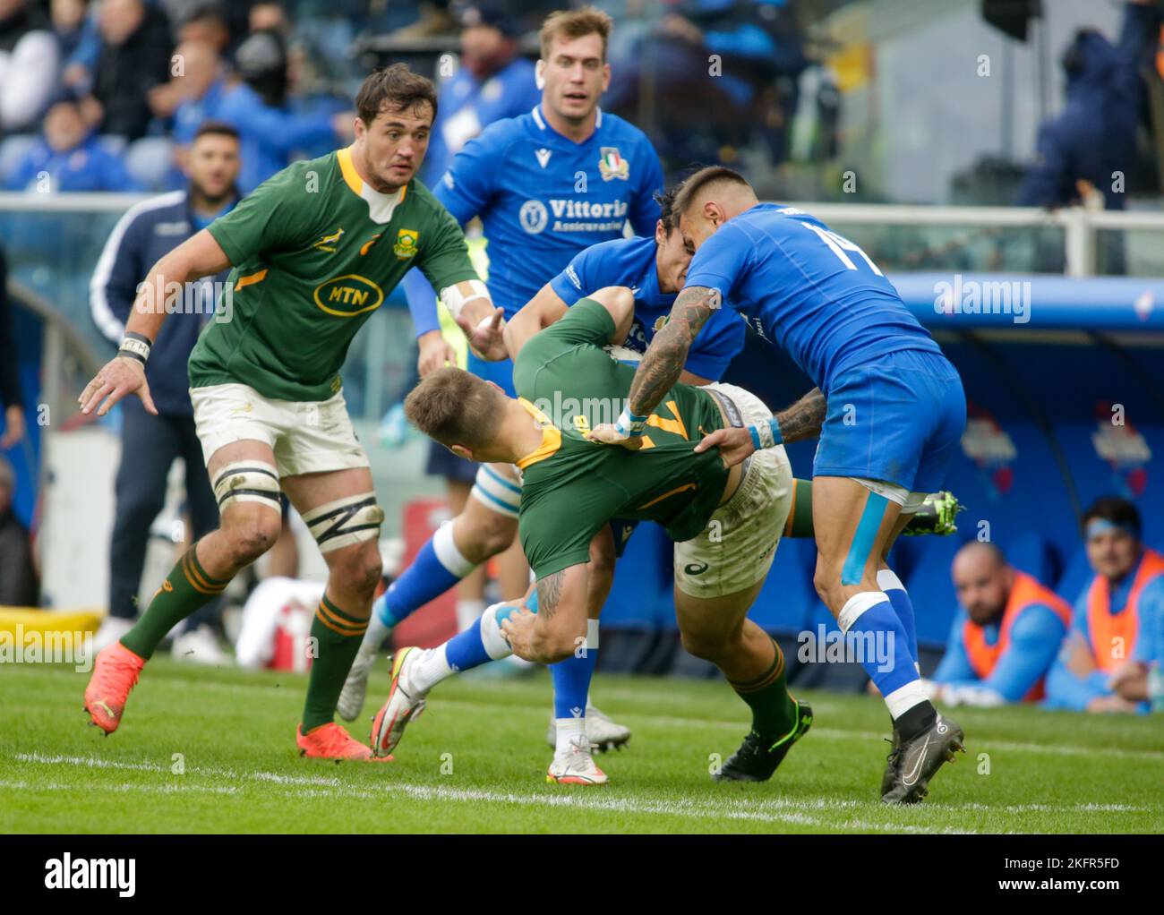 Autumn Nations Series - ANS Rugby, Italy v South Africa, 19 November 2022, Genova Stock Photo