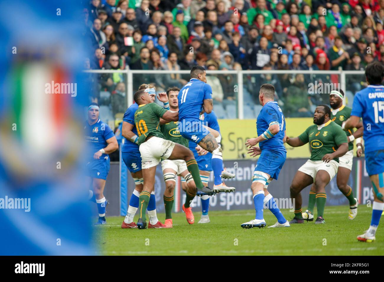 Autumn Nations Series - ANS Rugby, Italy v South Africa, 19 November 2022, Genova Stock Photo