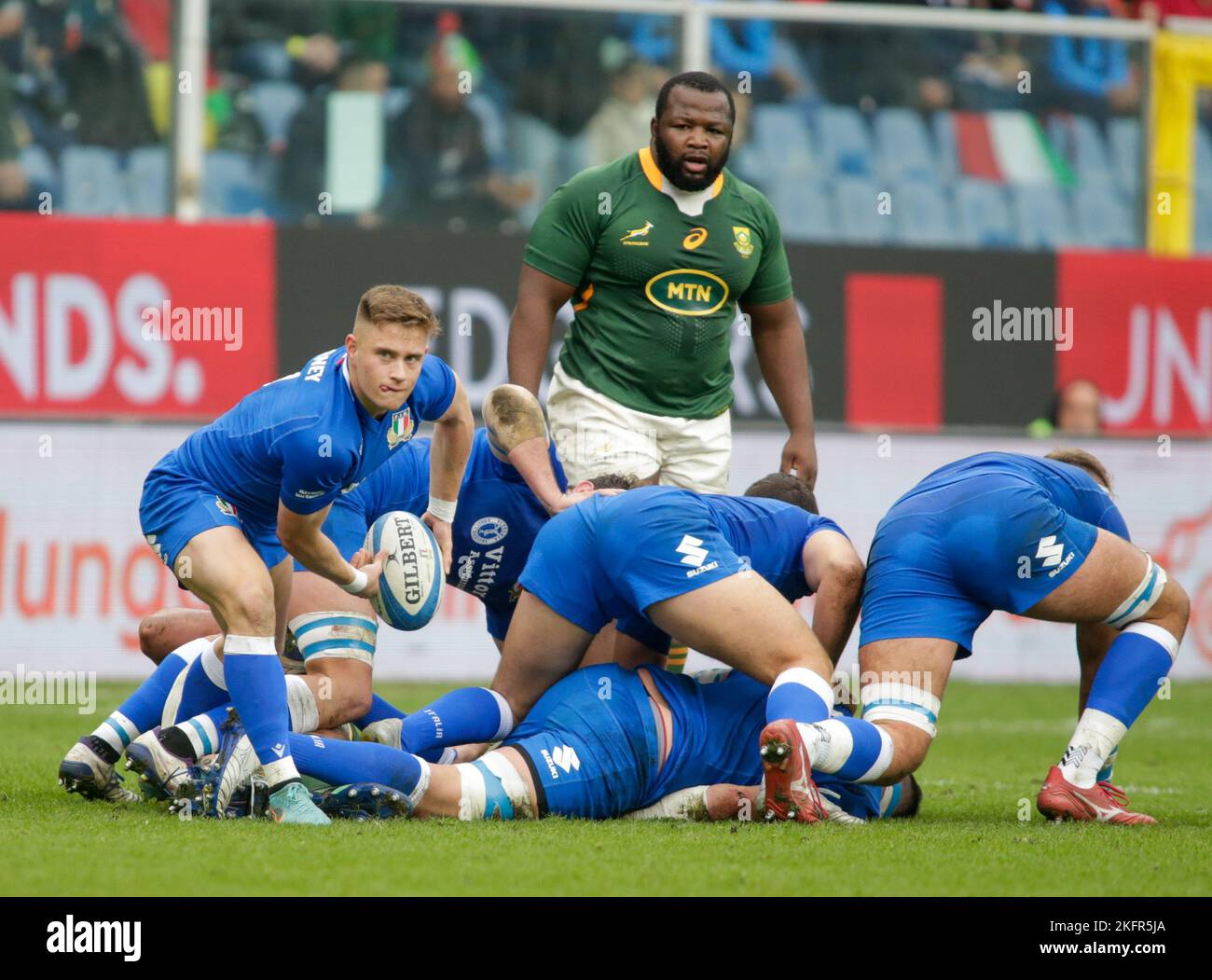 Autumn Nations Series - ANS Rugby, Italy v South Africa, 19 November 2022, Genova Stock Photo