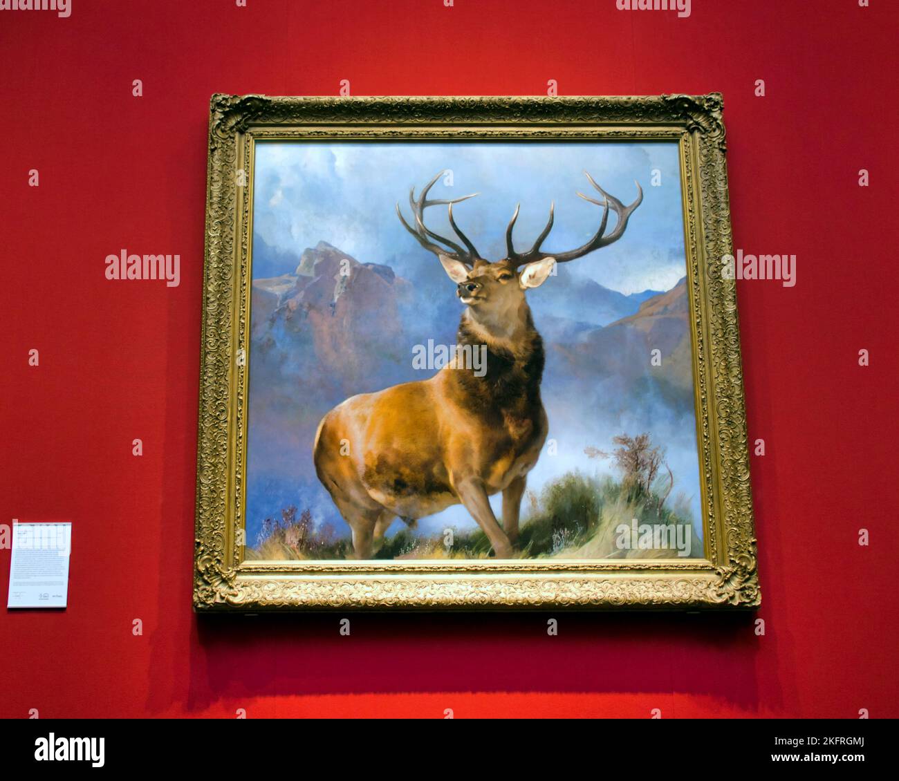 The Monarch of the Glen by Edwin Landseer Scottish National Gallery interior Stock Photo