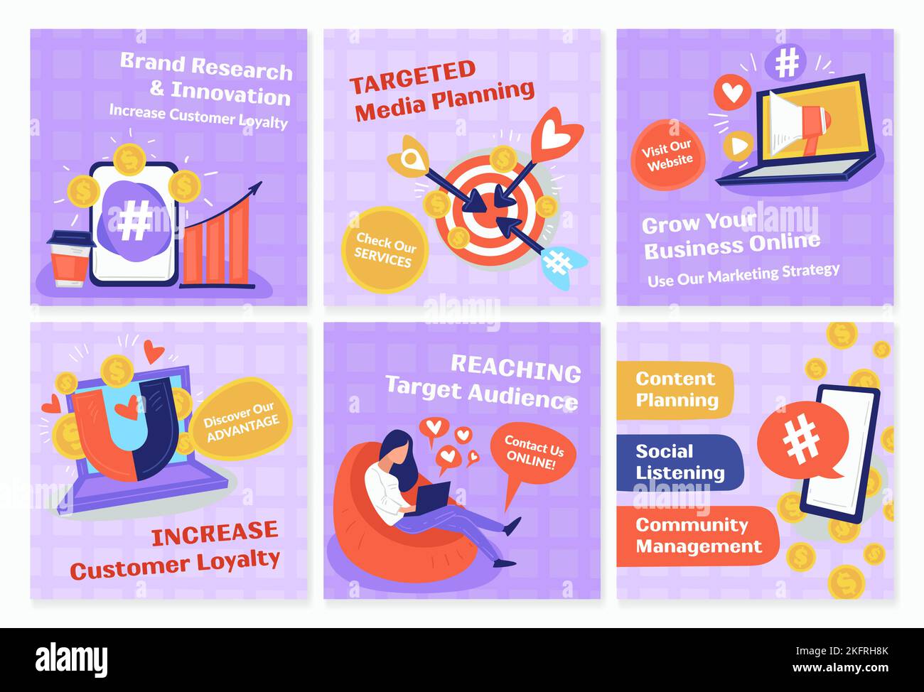 Instagram content strategy Stock Vector Images - Alamy