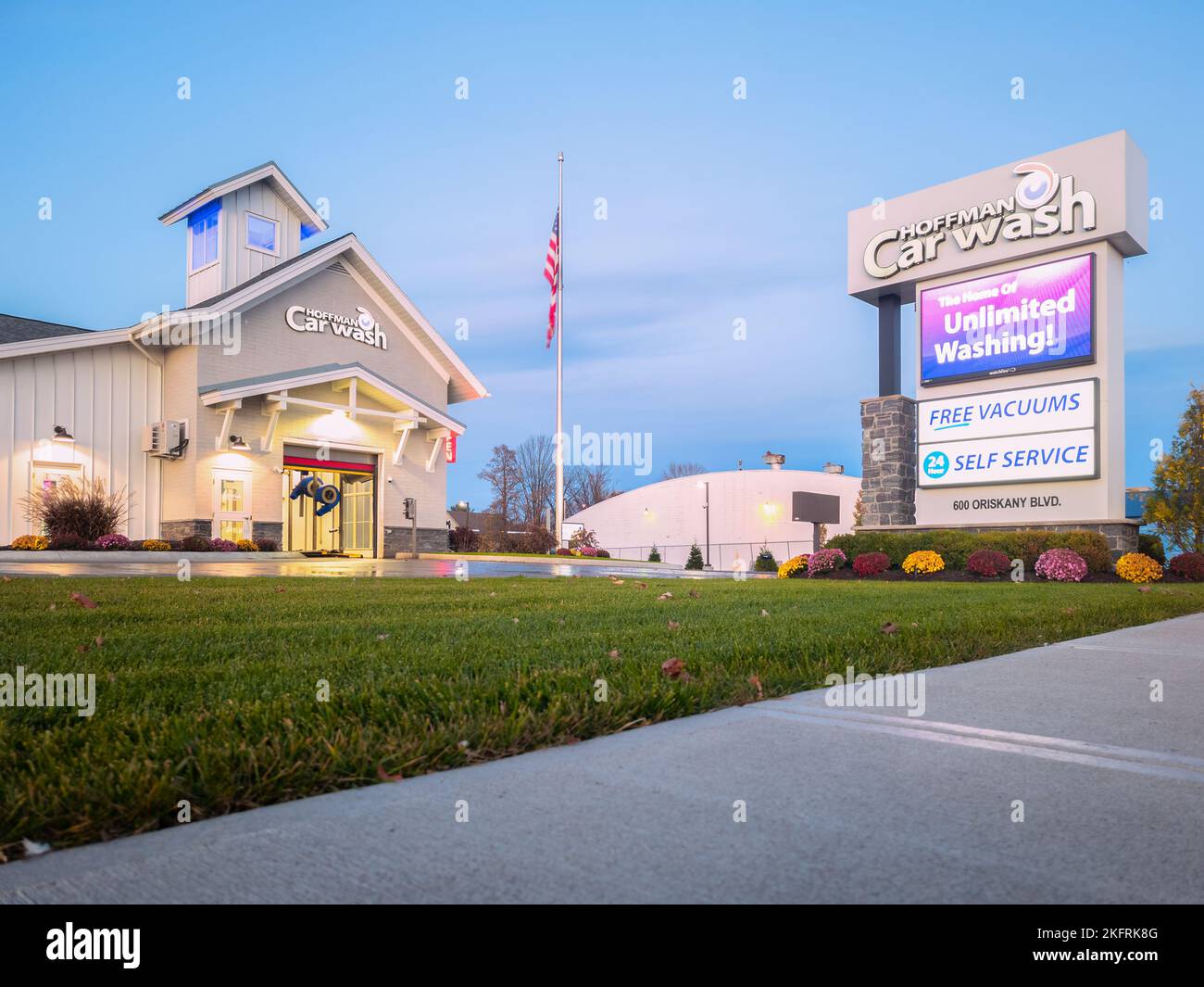 Whitesboro, New York Nov 4, 2022 Landscape Wide View of Hoffman Car