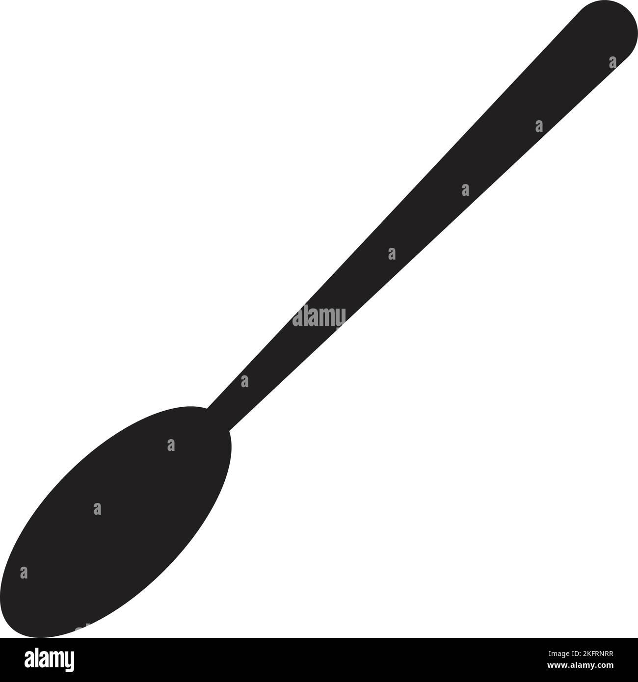 Hand Drawn spoon illustration isolated on background Stock Vector Image