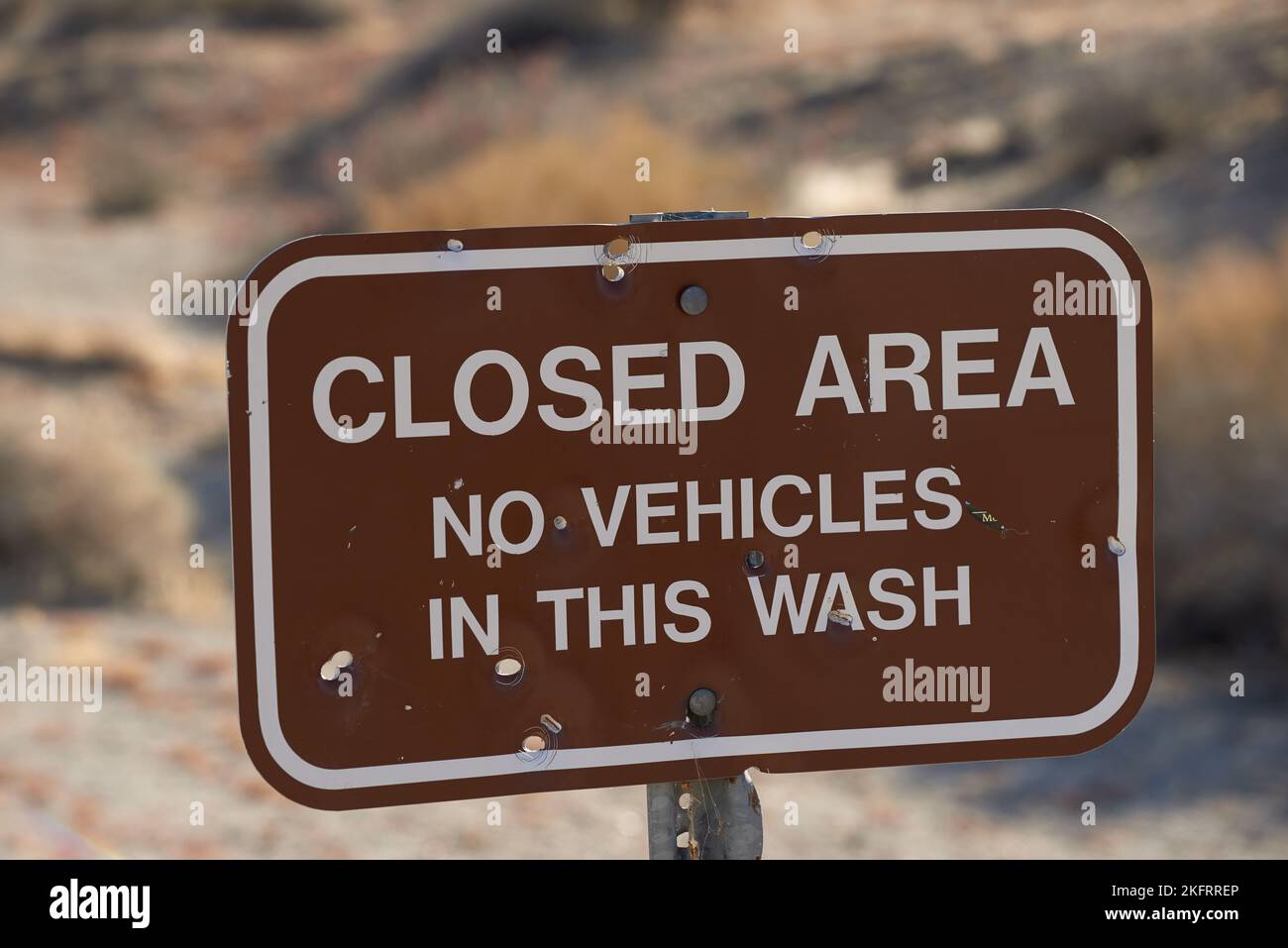 Closed area - Anza-Borrego. Closed Area in Anza-Borrego Desert State Park, Southern California, USA. Stock Photo