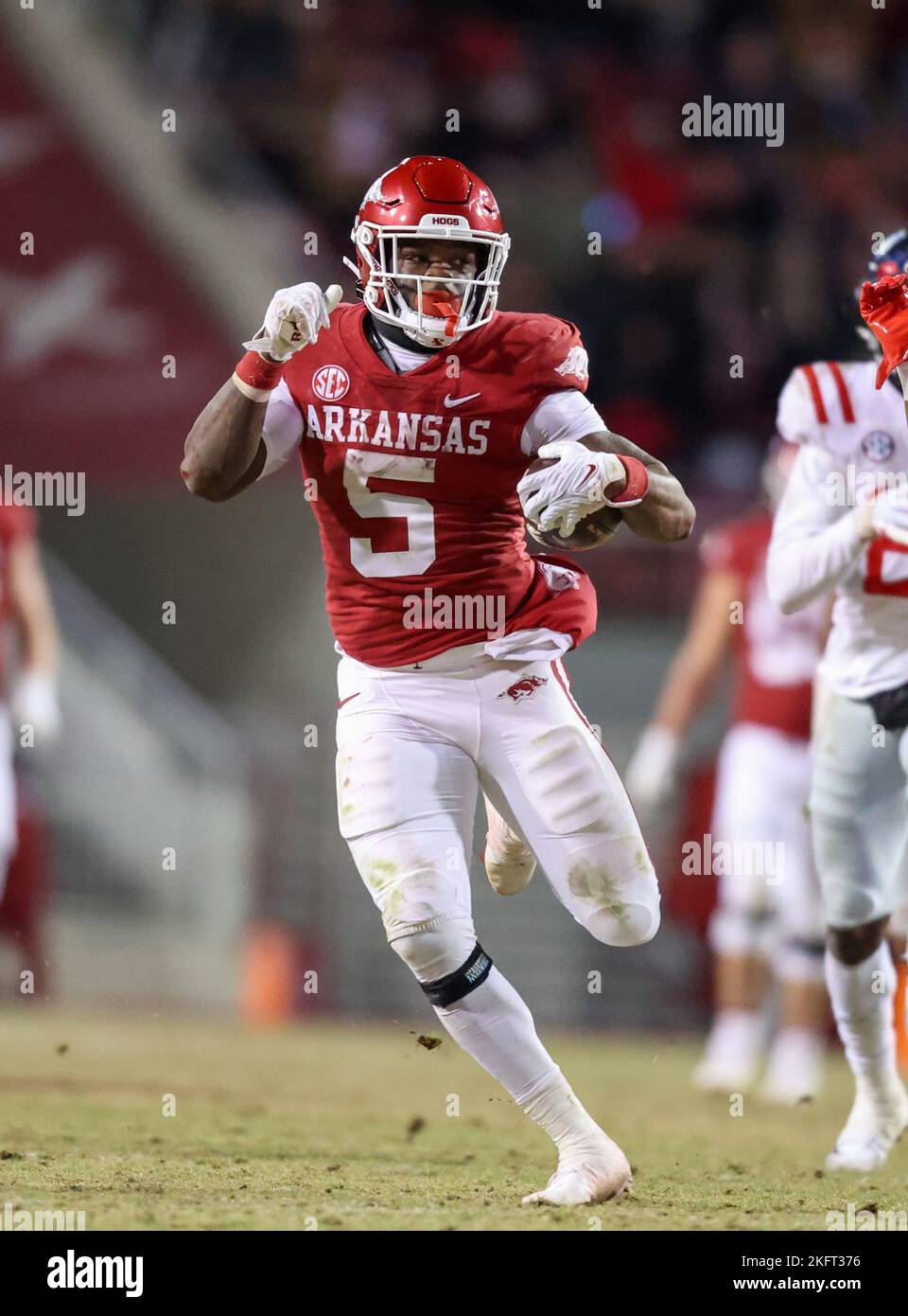 Fayetteville, AR, US, November 19, 2022 Raheim Sanders 5 Arkansas