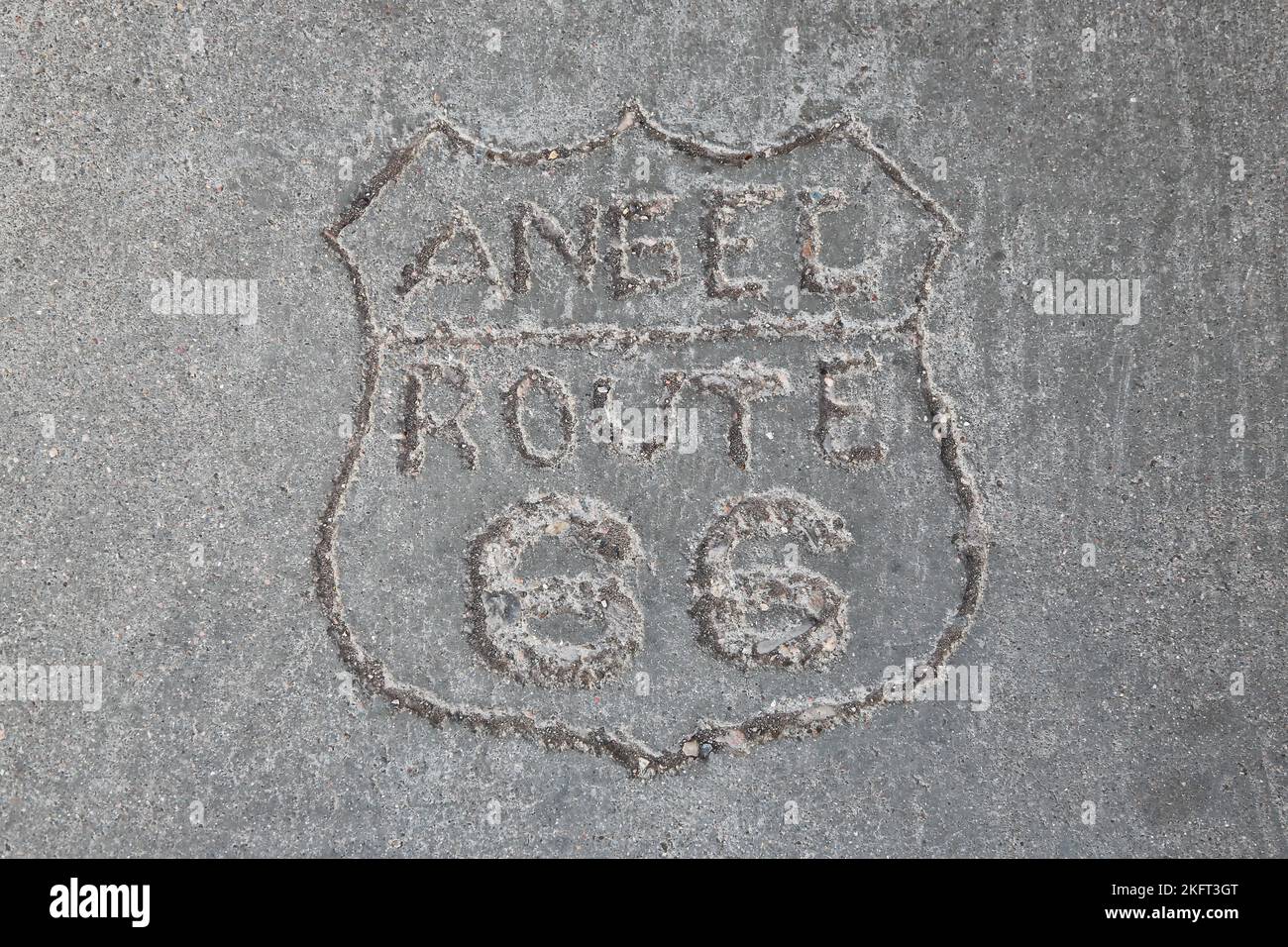 Western town in Seligman on historic Route 66 in the Wild West