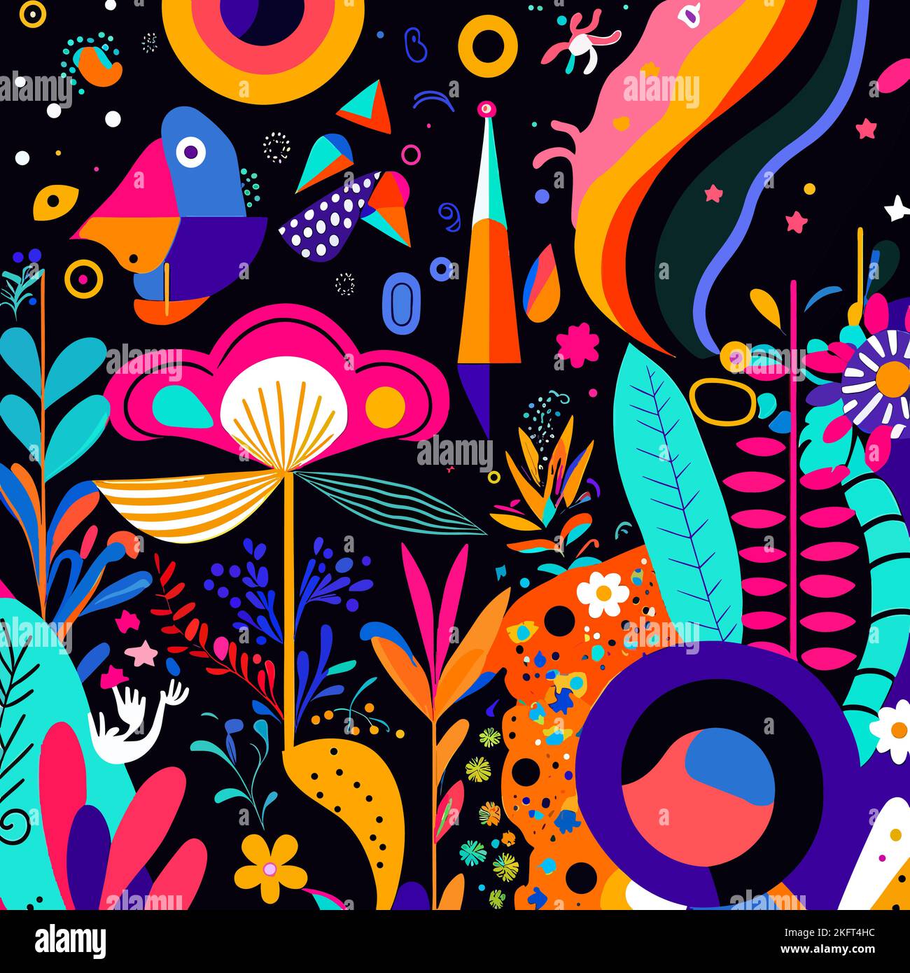 A vector illustration of an abstract colorful background Stock Vector ...
