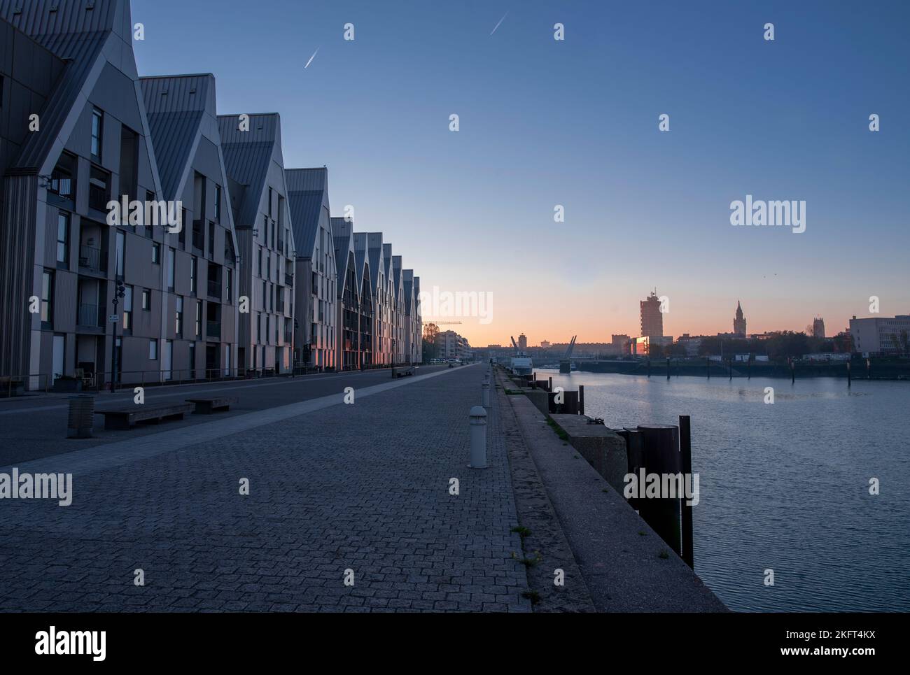 Dunkirk, France, November 14th 2022, Apartment buildings in Dunkirk