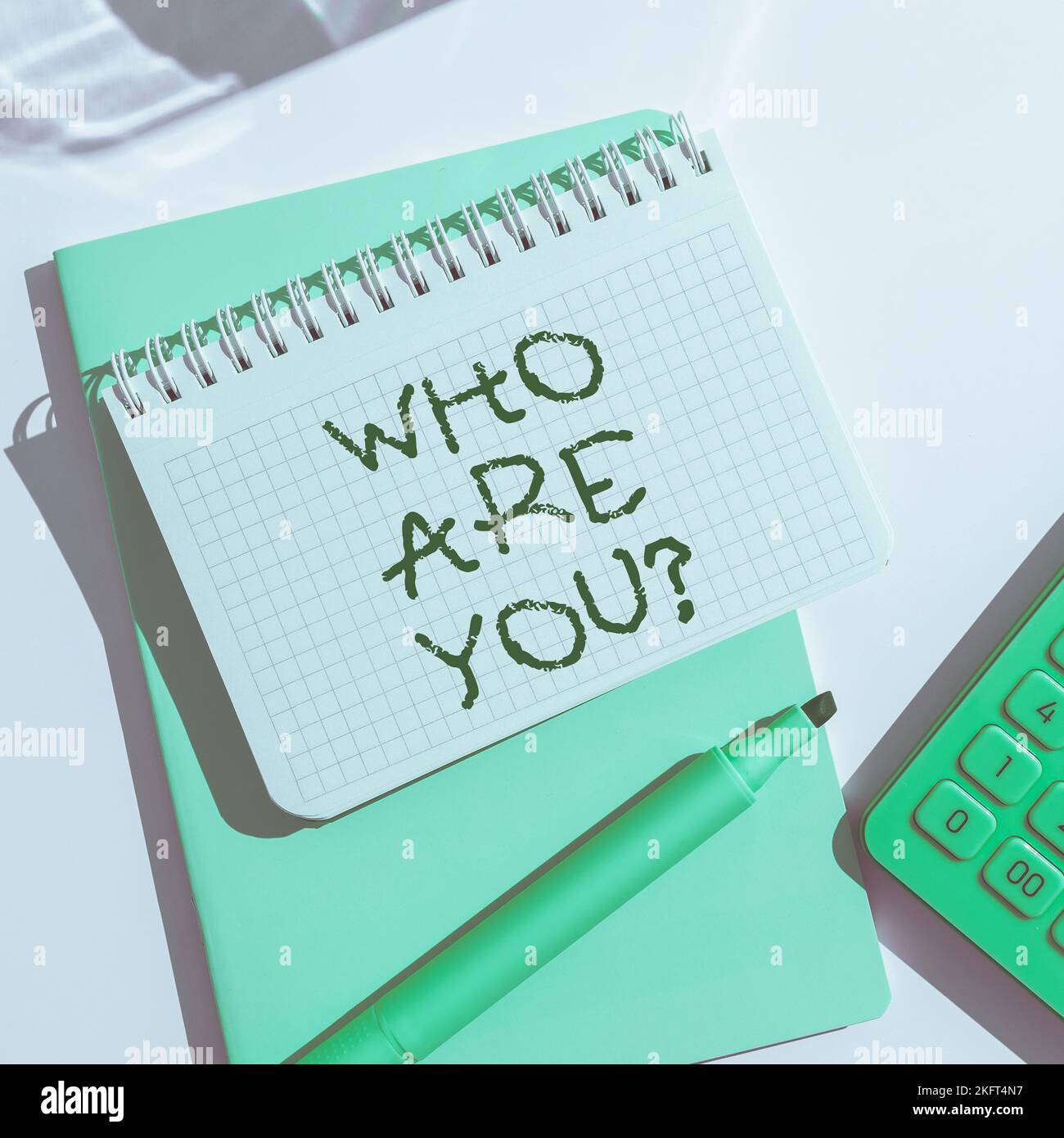 Sign displaying Who Are You. Word for Identify yourself description