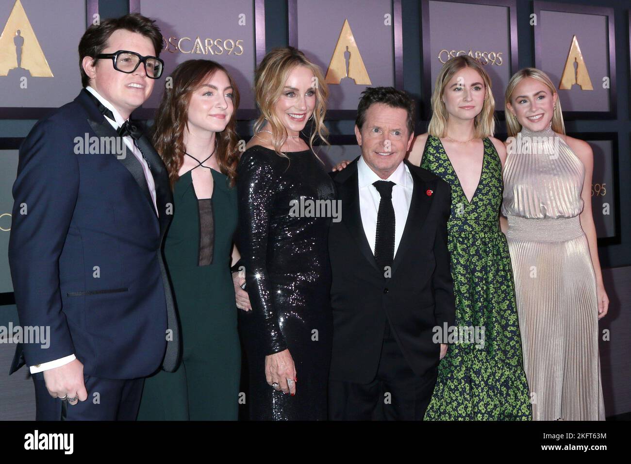 Los Angeles, CA. 19th Nov, 2022. Tracy Pollan, Michael J Fox, Children ...