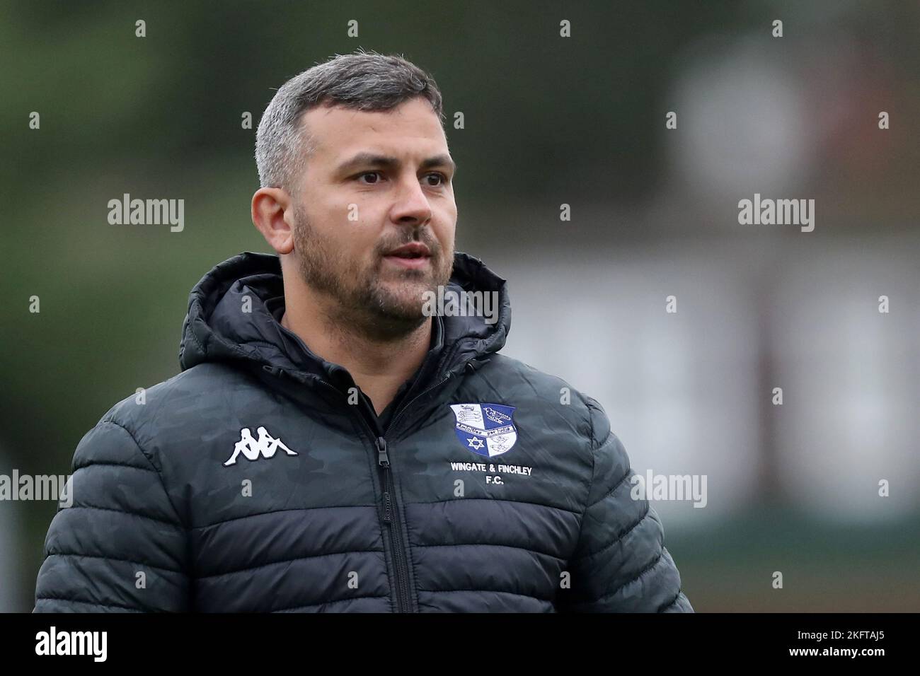 Wingate & Finchley Director of Football Ahmet Rifat during Hornchurch vs Wingate & Finchley, Pitching In Isthmian League Premier Division Football at Stock Photo