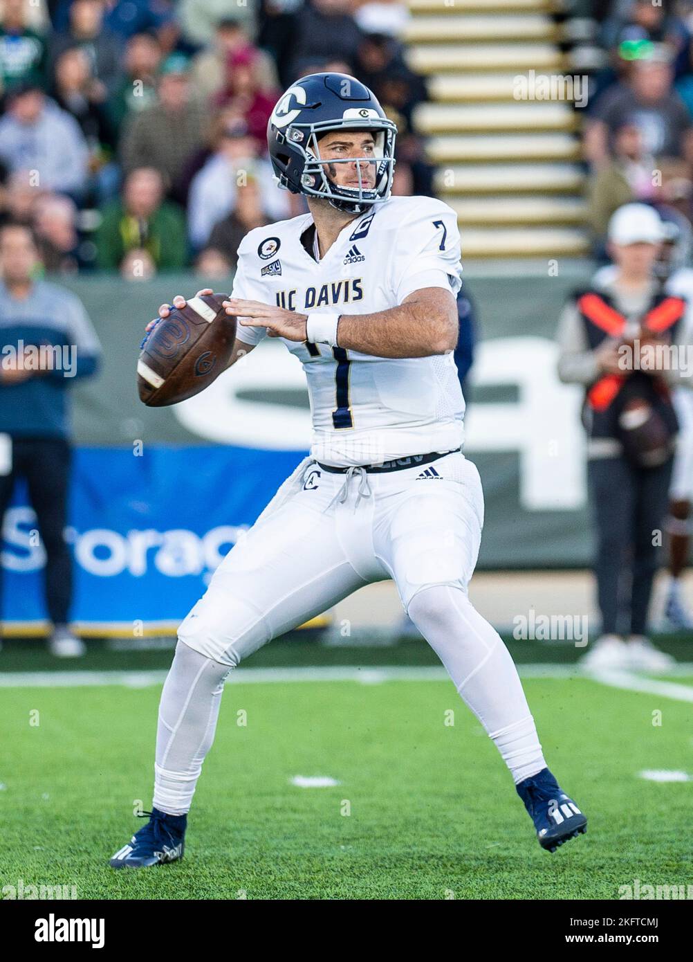 November 19 2022 Sacramento CA, U.S.A. UC Davis quarterback Miles