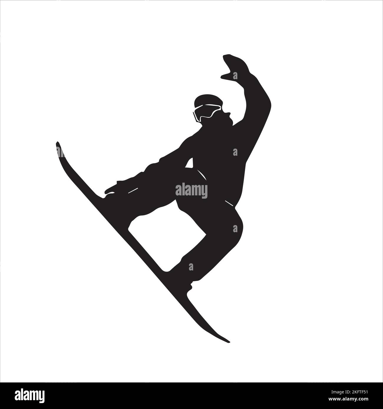 Силуэты сноубордистов
