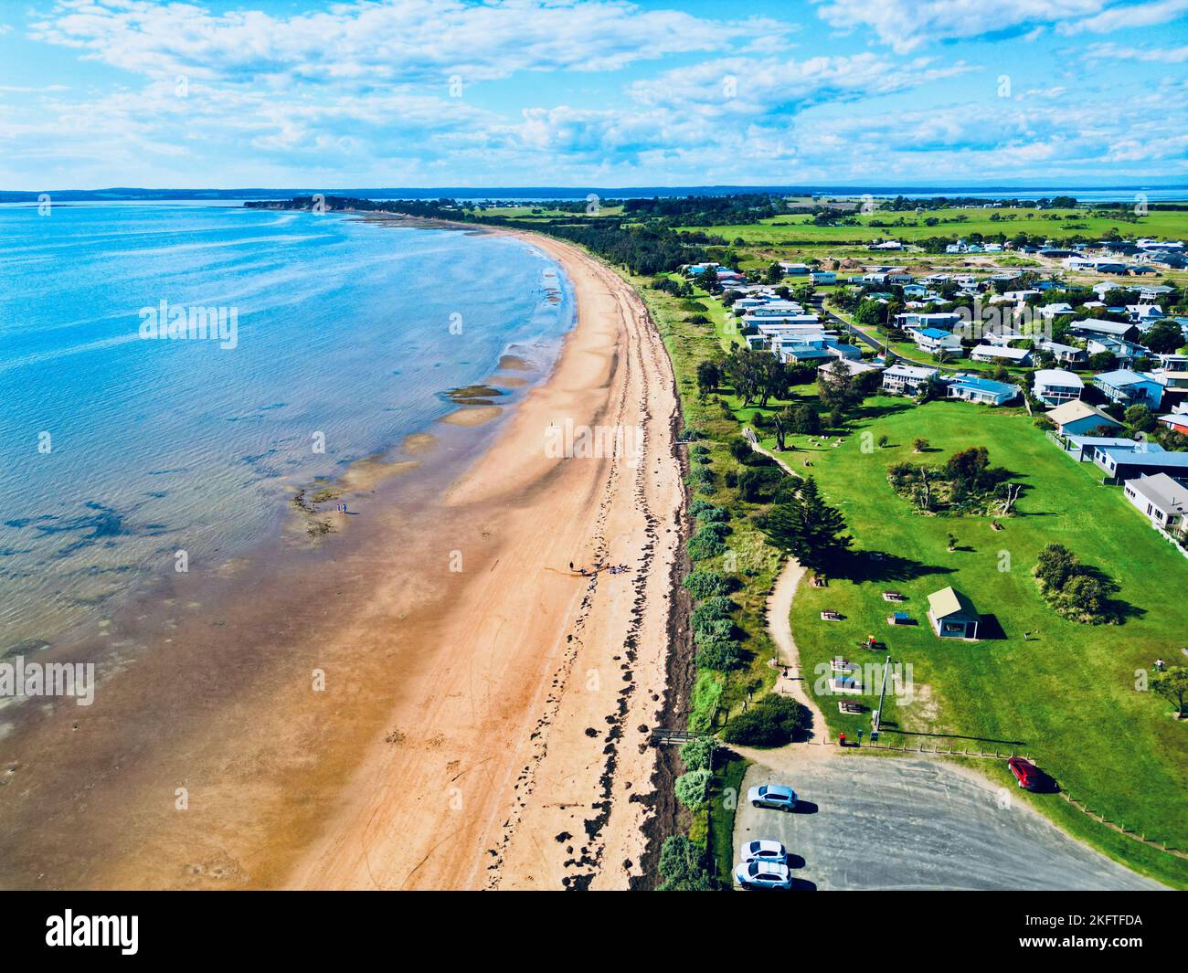 An aerial of Bay in Phillip island, Australia Stock Photo Alamy