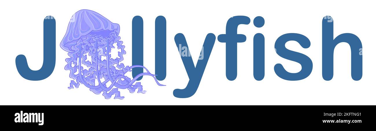 jellyfish with letters Stock Photo - Alamy