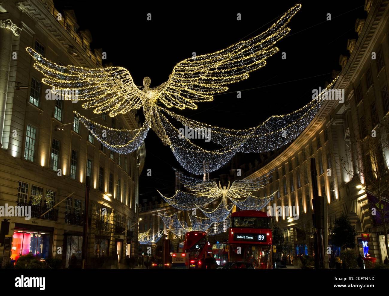 Christmas Lights Illuminations Angels Regent Street West End London