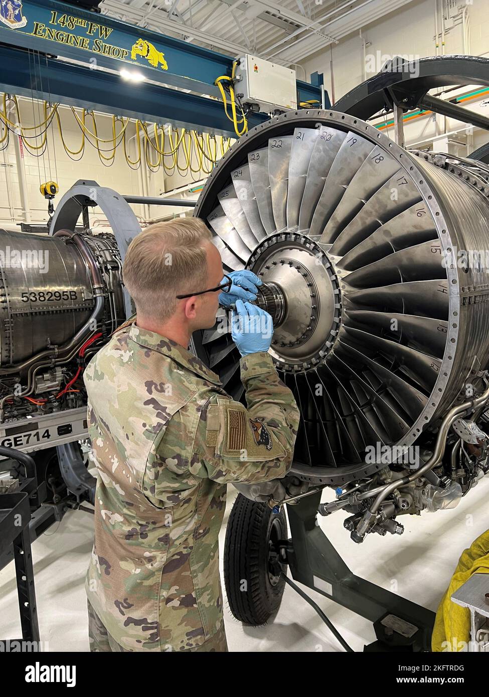 An Aerospace Propulsion specialist assigned to the 148th Fighter Wing ...
