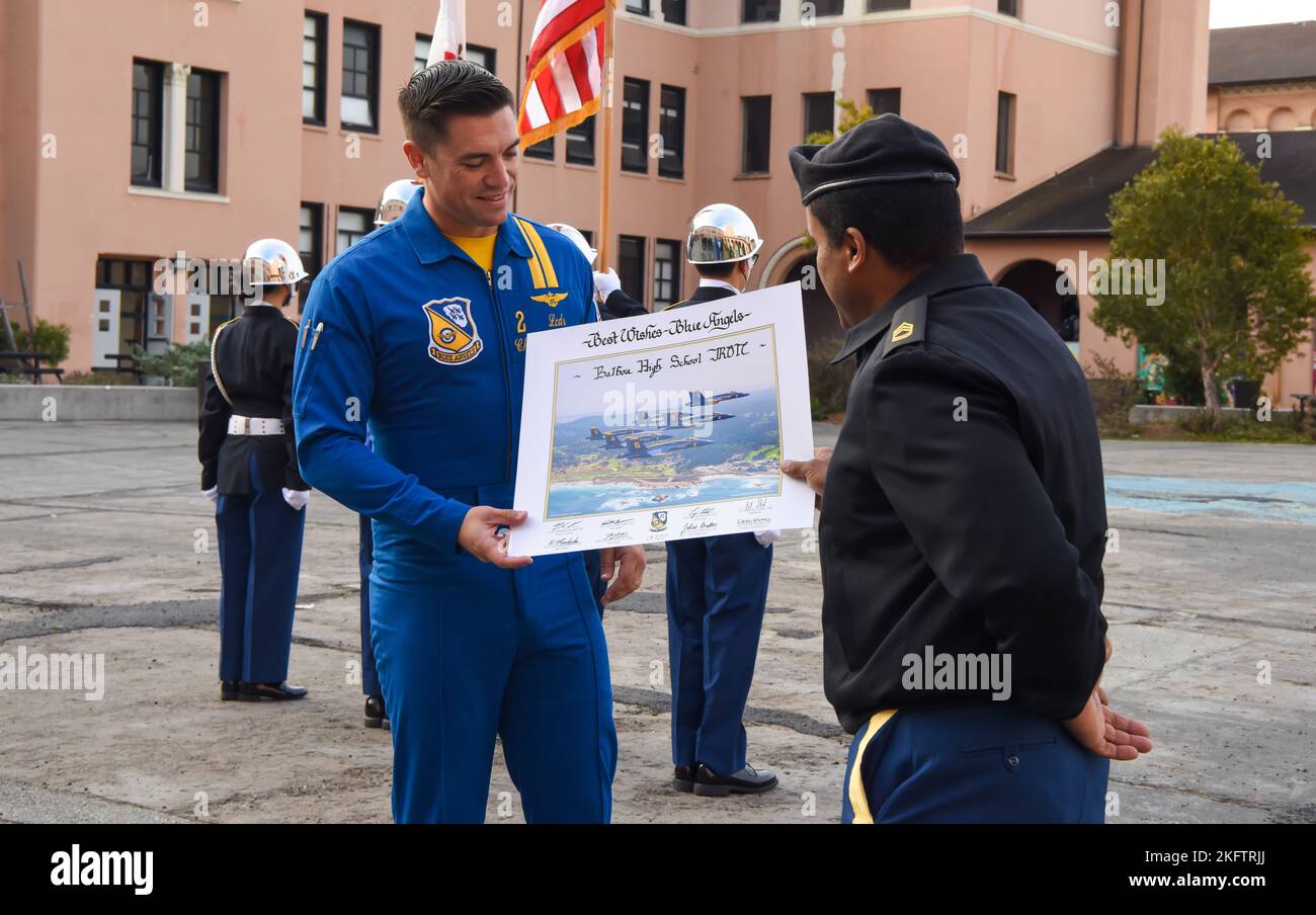 SAN FRANCISCO, Calif. - LCDR Chris Kapuschansky, The Blue Angels Right ...