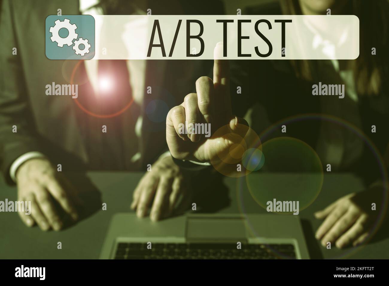 Conceptual display A By B Test. Business showcase Simple short ...