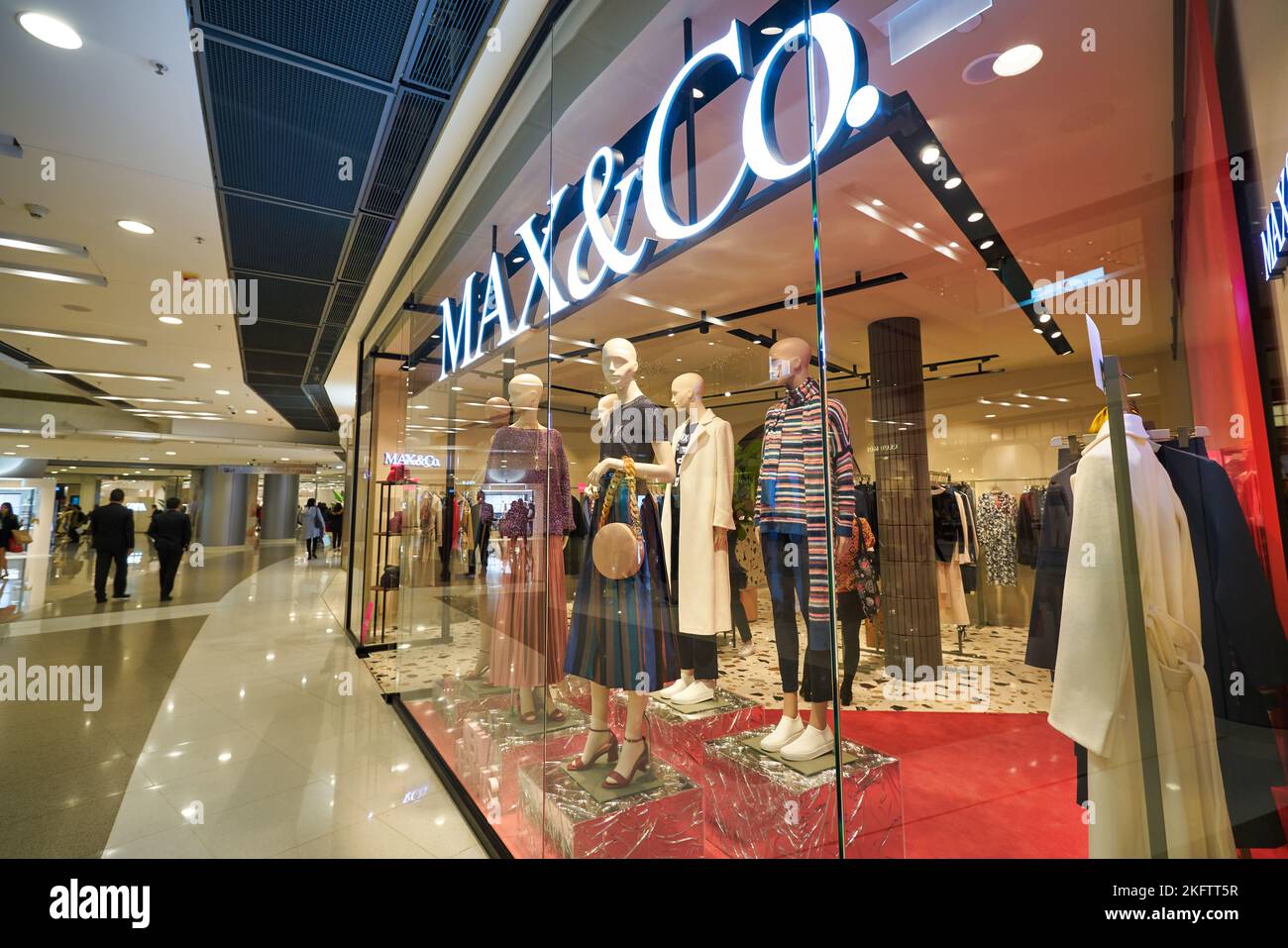 HONG KONG, CHINA CIRCA DECEMBER, 2019 mannequins dressed in female