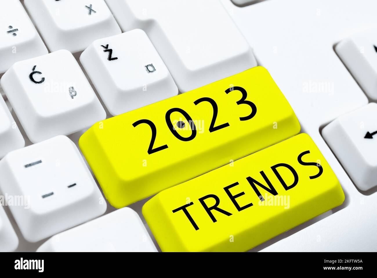 Writing Displaying Text 2023 Trends Internet Concept Things That Is