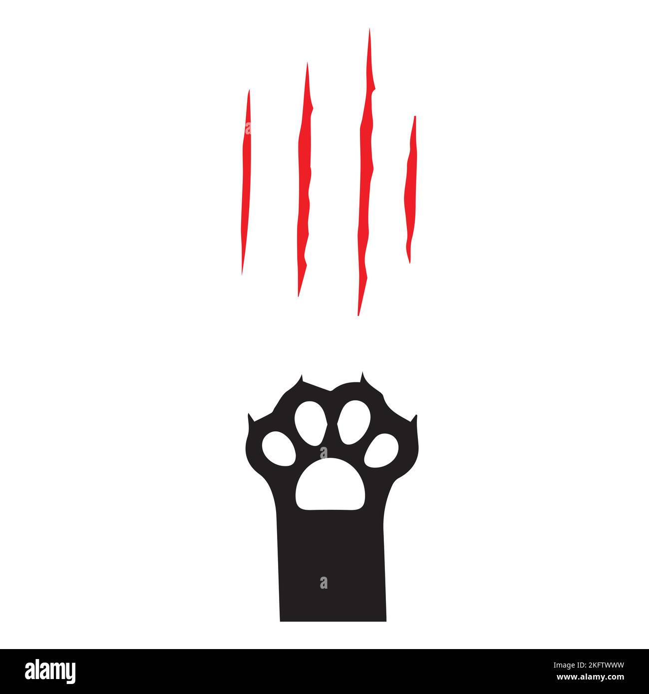 Cat Dog Paw Pets Claw animals Stock Vector Image & Art Alamy