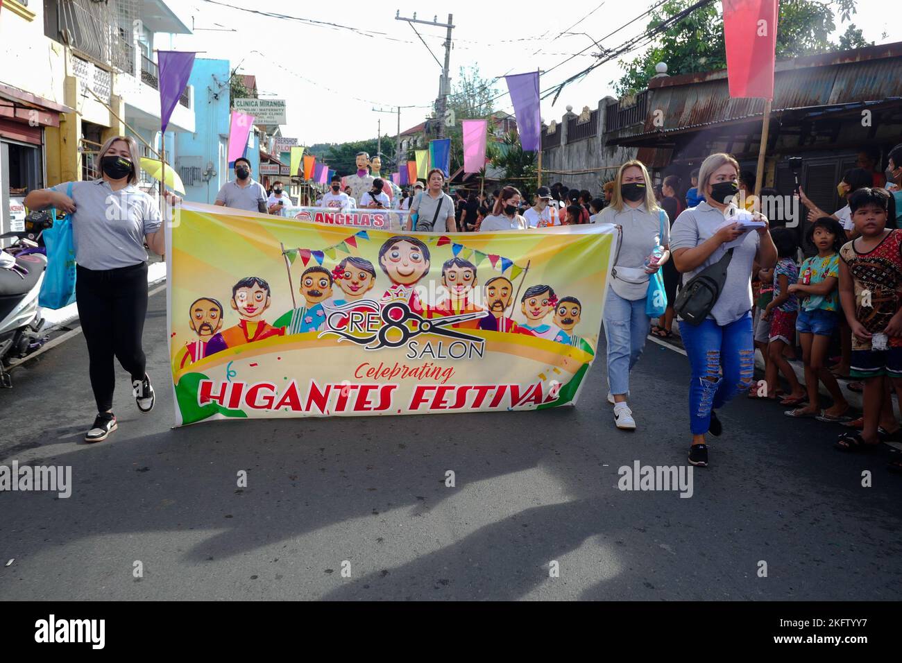 Angono, Rizal, Philippines. 20th Nov, 2022. The parade of the giant