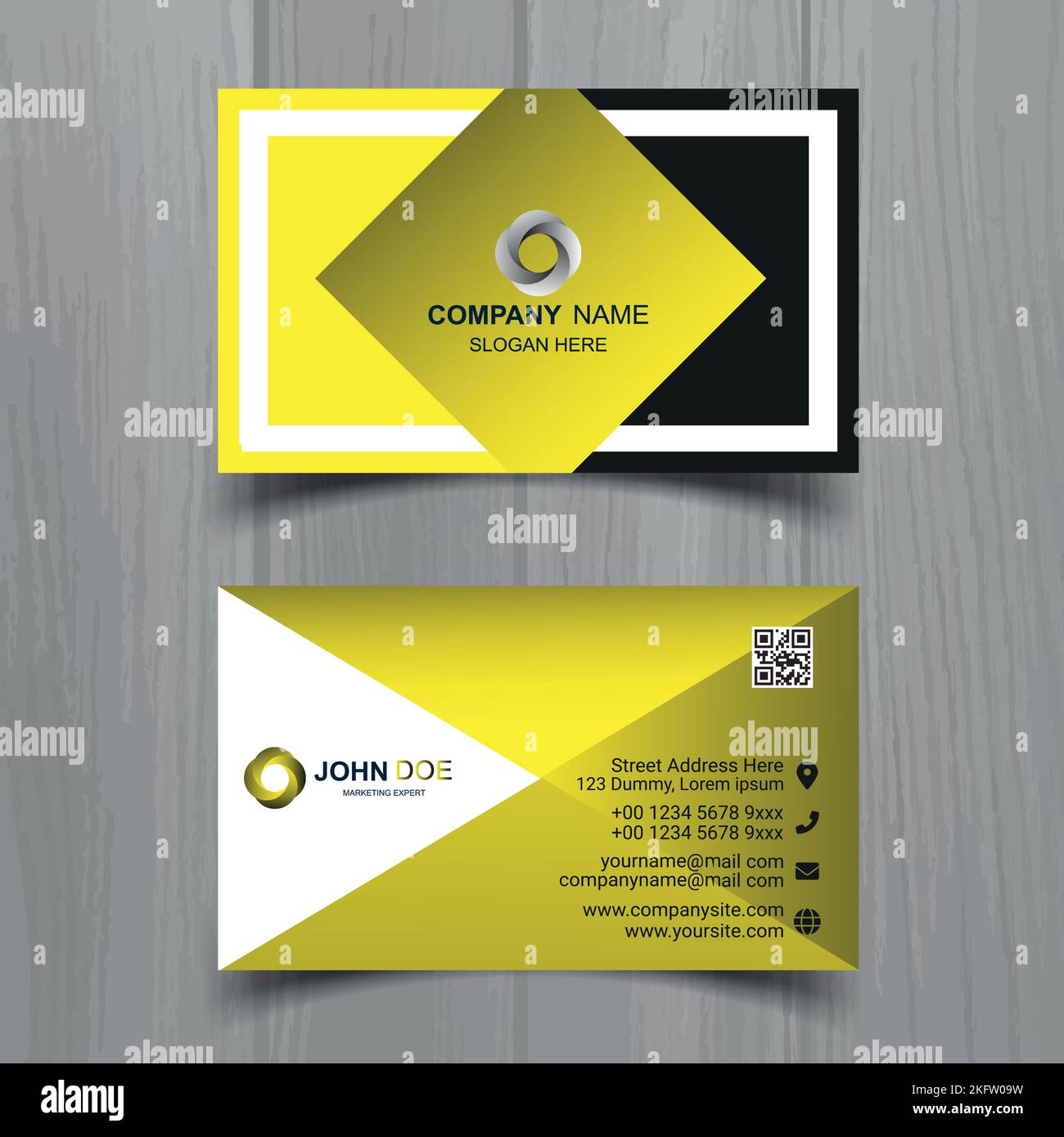 Professional business card design template Stock Vector Image & Art Alamy