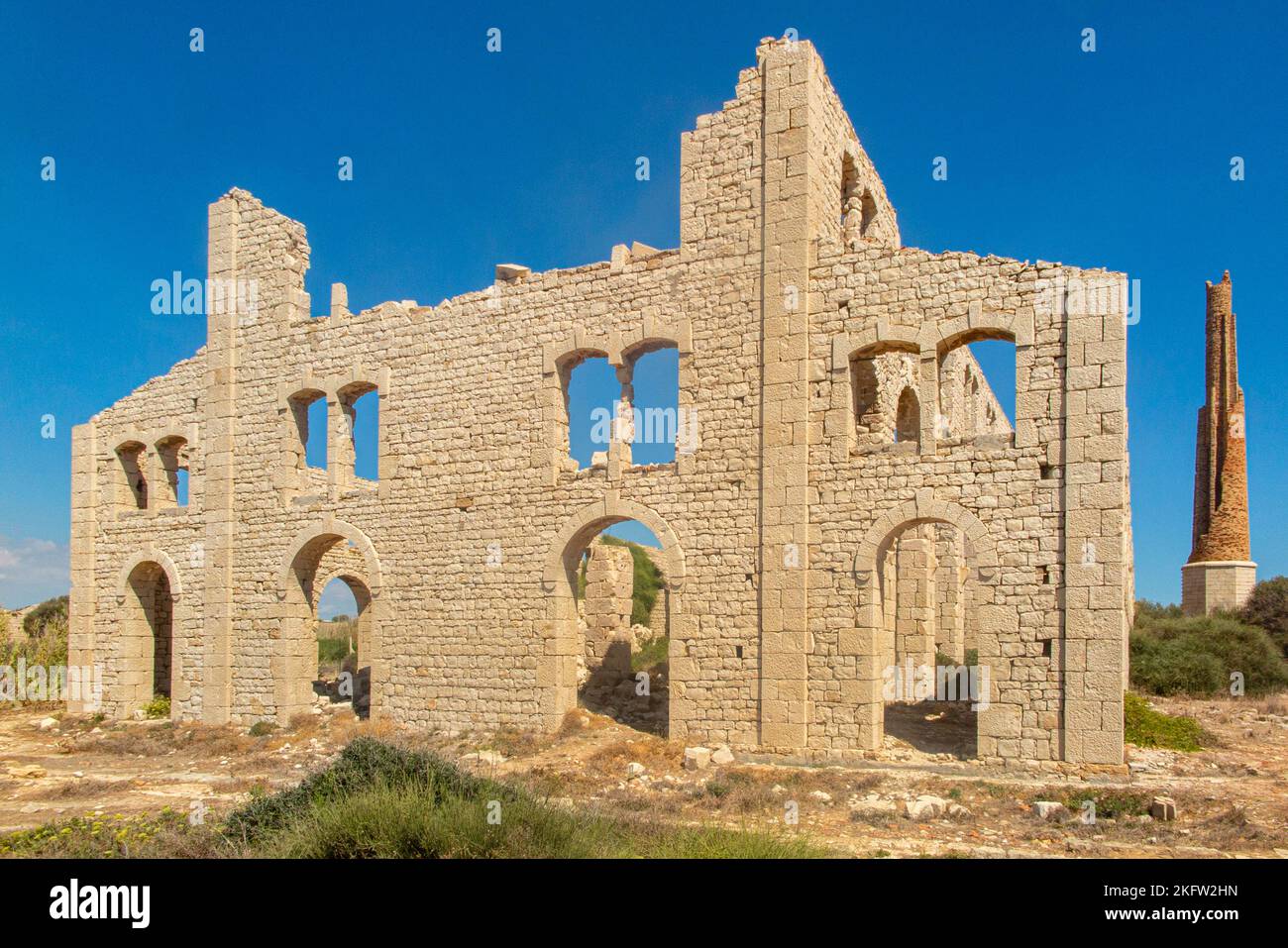 Fornace Penna, a deserted brick factory near Marina di Modica Sicily, Italy Stock Photo