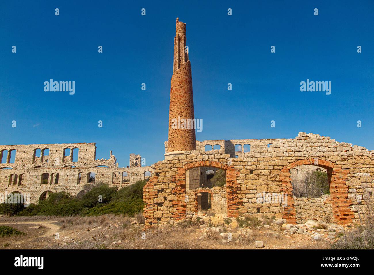 Fornace Penna, a deserted brick factory near Marina di Modica Sicily, Italy Stock Photo